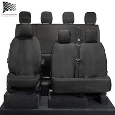 Mercedes Sprinter (2022 On) Tailored Front And Rear Seat Covers Black 415 416