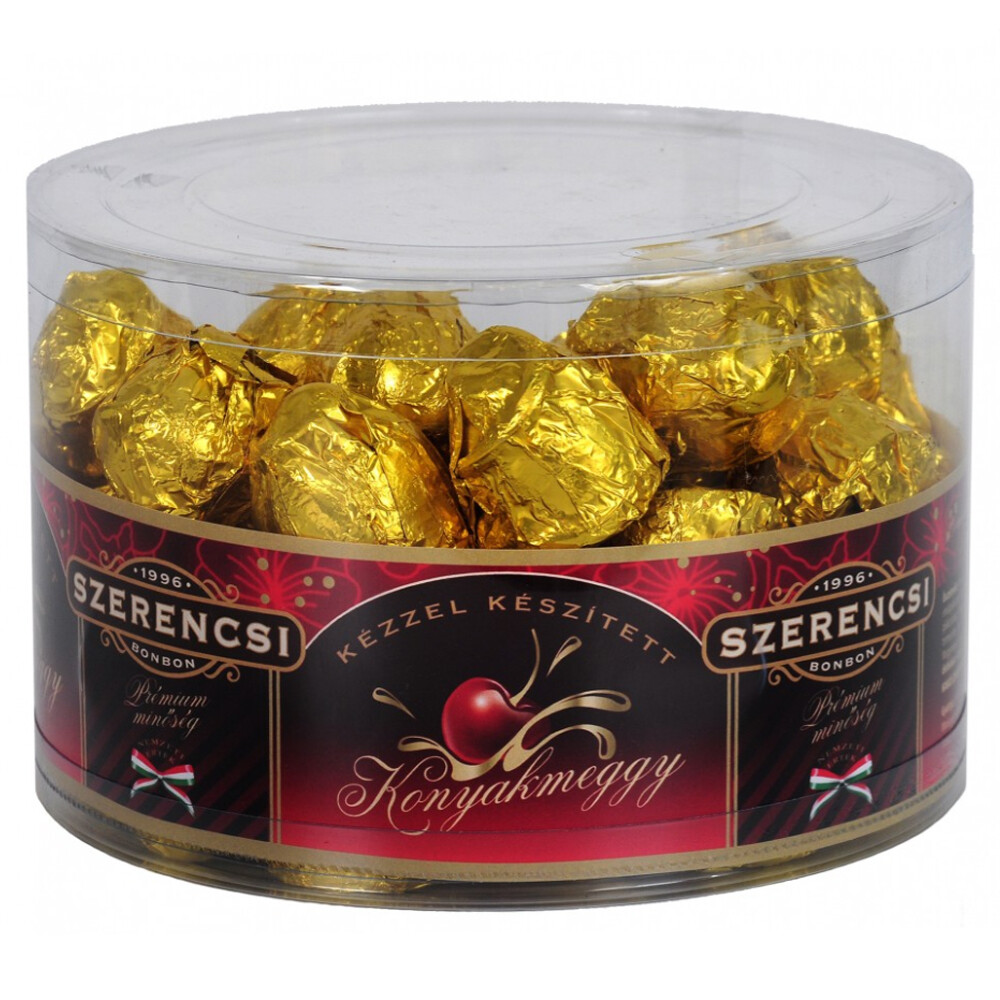 Szerencsi Filled Dark Chocolate with Cognac & Sour Cherries
