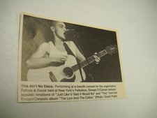 SINEAD O'CONNOR on stage at Palladium in New York 1989 music biz promo pic/text