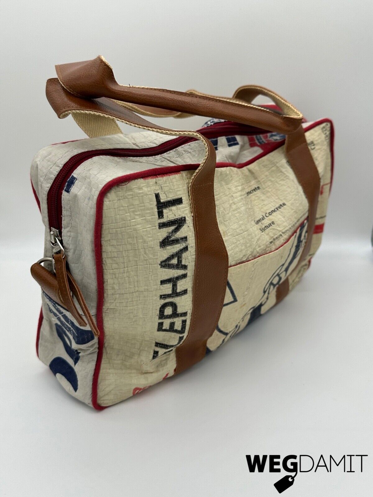Tasche aus recycelten Zementsäcken UPCYCLING Fairtrade Umhängetasche