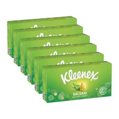 Kleenex Balsam Gesichtstücher Aloe Vera & Vitamin E schützen & beruhigen Ihre Nase