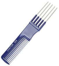 Teasing Comb With Metal Lifts - 6  Plastic Teaser Stainless Steel Lifting Prongs