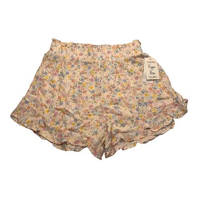 Hippie Rose NWT S Junior Pastel Floral Ruffle Shorts #1452D