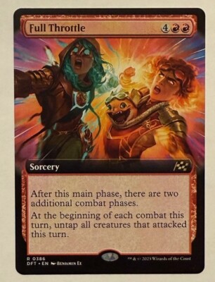 Full Throttle Extended Art - Aetherdrift MTG Magic the Gathering