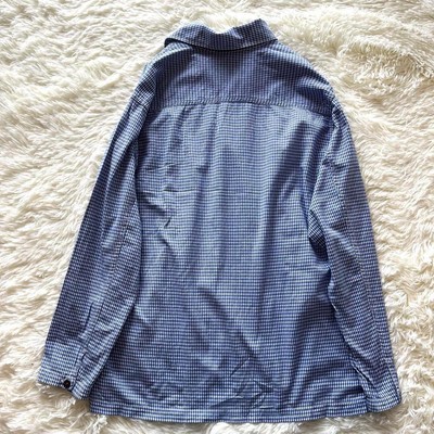 45Rpm Long Sleeve Shirt Skipper Pullover Check Blue | eBay