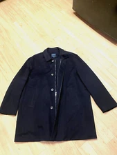 Brooks Brothers Brookstorm Loro Piana Storm System 100% Wool Overcoat Men's XL