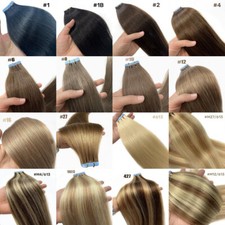 Invisible Tape in Human Hair Extensions Skin Wefts Russian Remy Hair BestQuality