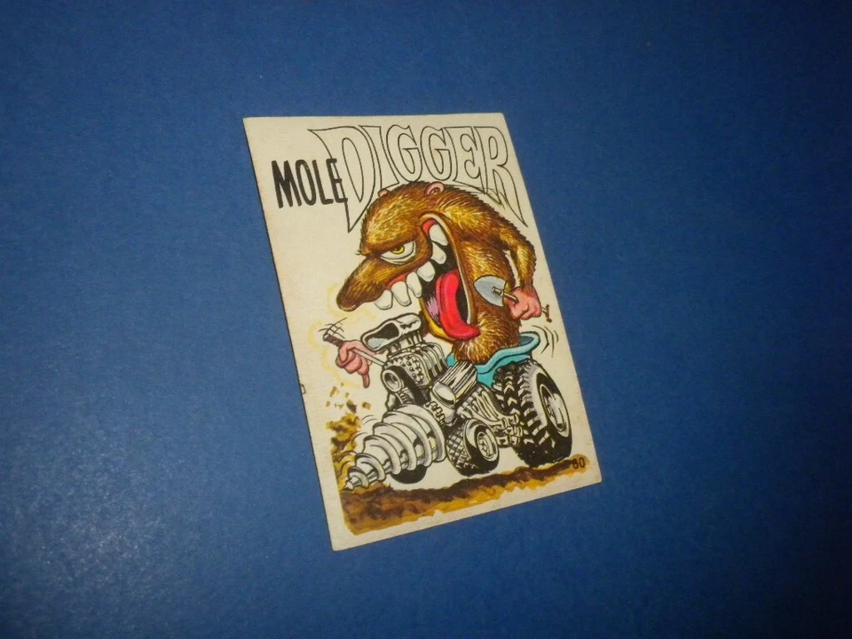 ODD RODS Donruss sticker #60 Odder/Fantastic 1969-1973 MOLE DIGGER - Image 3 of 4