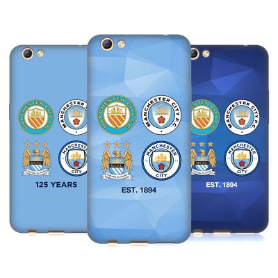 MAN CITY FC HISTORISCHE WAPPENENTWICKLUNG SOFT GEL HANDYHÜLLE FÜR OPPO HANDYS