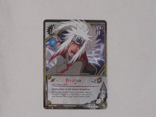 Naruto Card Jiraiya us027 TCG CCG The Chosen Set Rainbow Letter Text Rare - Picture 10 of 24
