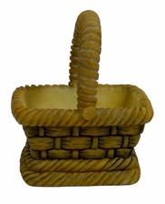 Vintage 1999 Wizard of Oz Miniature Tea Set Dorothy's Wicker Basket Tiny