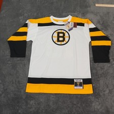 Boston Bruins Jersey Mens Large XL NHL Hockey Willie O'Ree Mitchell Ness $150