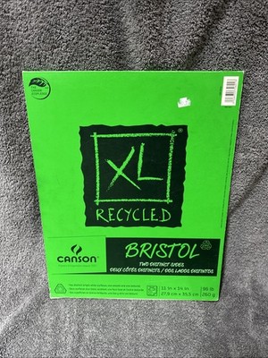 Canson XL Recycled Bristol Pads- [PACK OF 3] Sketch Paper, Art, Drawing-NEW