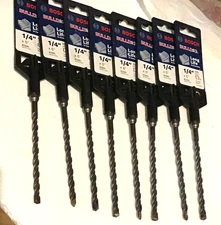 8 New Bosch HC2041 Bulldog SDS Plus 1/4X4X6” Drill Bits for Rotary Hammers
