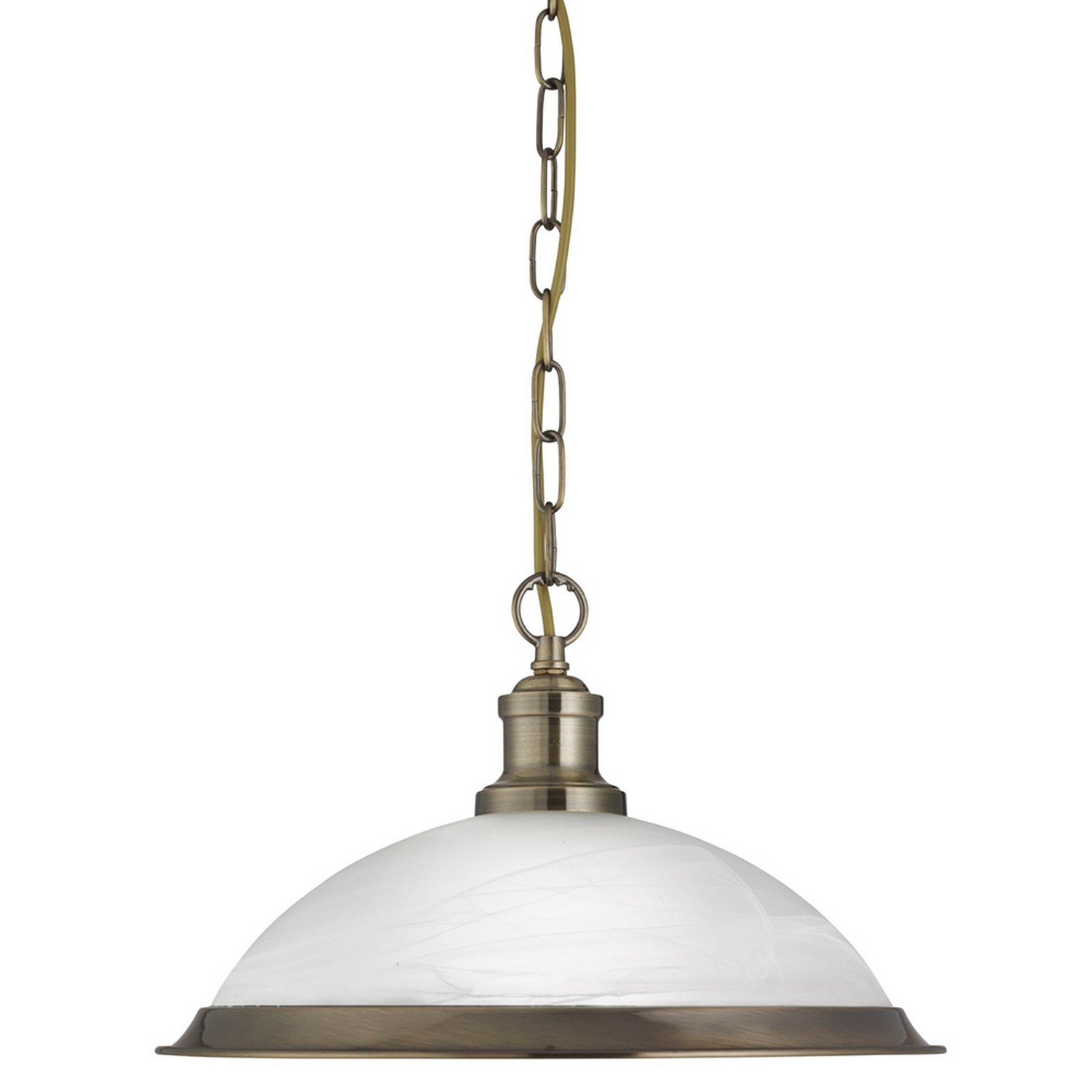 Pendant Light Bistro Antique Brass Frosted Glass Shade E27 Dimmable Ceiling Lamp