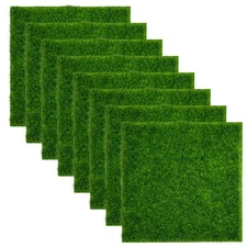 8 Pack Fairy Garden Grass, Miniature Artificial Craft Grass, DIY Simulation M...