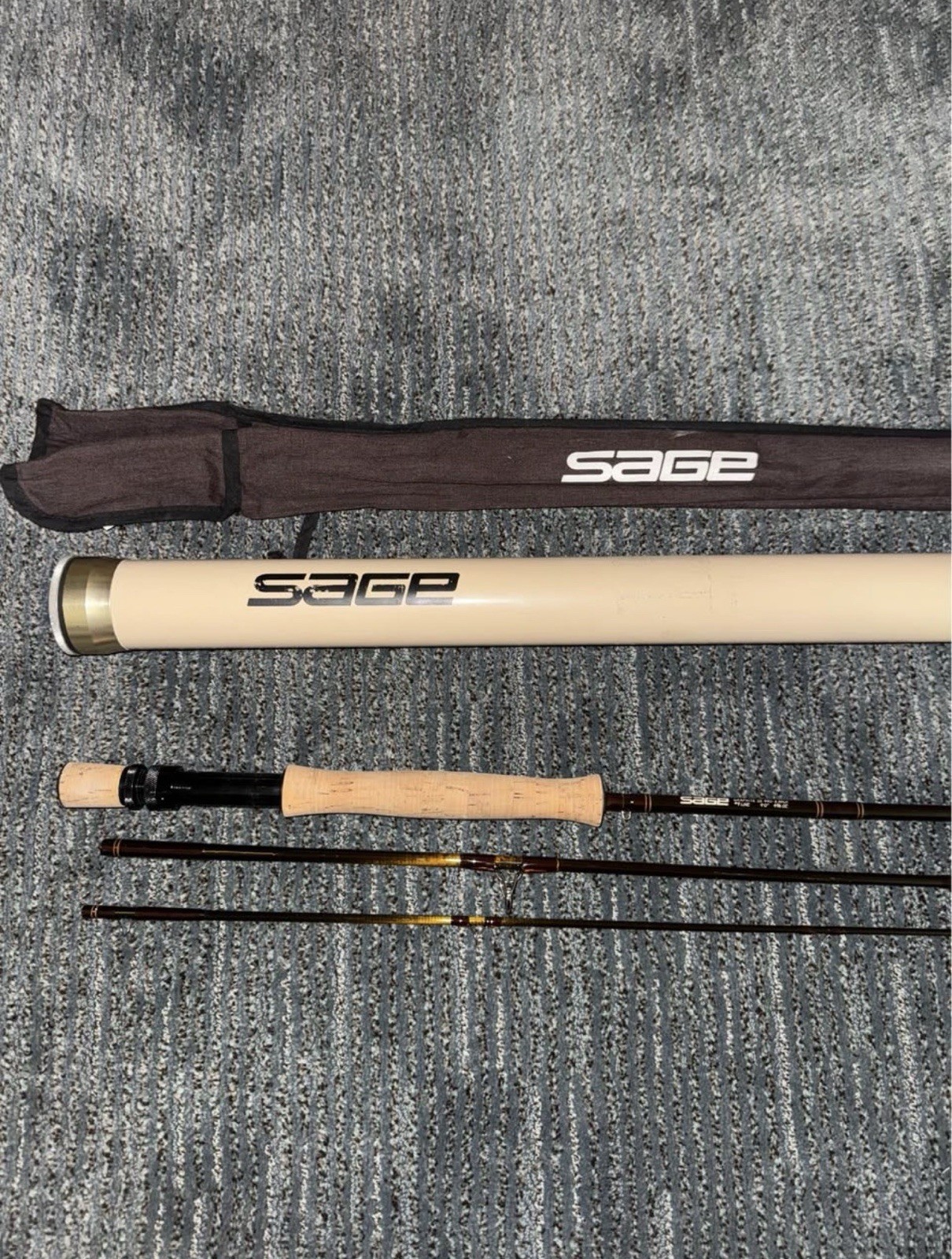 Vintage Sage Graphite III 990-3 RPLX Fly Rod 9’ 9wt 3pc w/ Tube & Sock ...