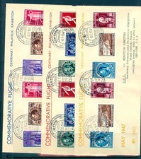 BELGIUM 1947 #CB4-CB12 SET OF 3 FLIGHT COVERS