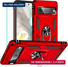 Yiakeng for Google Pixel 7 Case: with Screen Protector - Military Grade Protecti