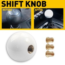 Acrylic White Ball Shift Knob Adapte Universal For Car With Manual Transmission Acrylic White Ball Shift Knob Adapte Universal For Car With Manual Transmission