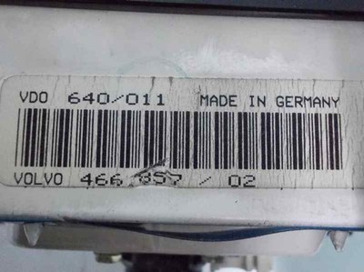 466857 54833 instrumentenblende VOLVO SERIE 440 1.8I 1993