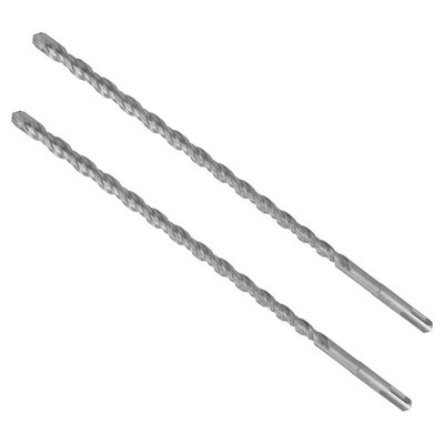 2-Pack 3/8 Inch x 12 Inch SDS Plus Rotary Hammer Drill Bit, Carbide Tipped