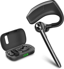Trucker Wireless Mic Blue Parrot Bluetooth Noise Cancelling Headset Earpiece New