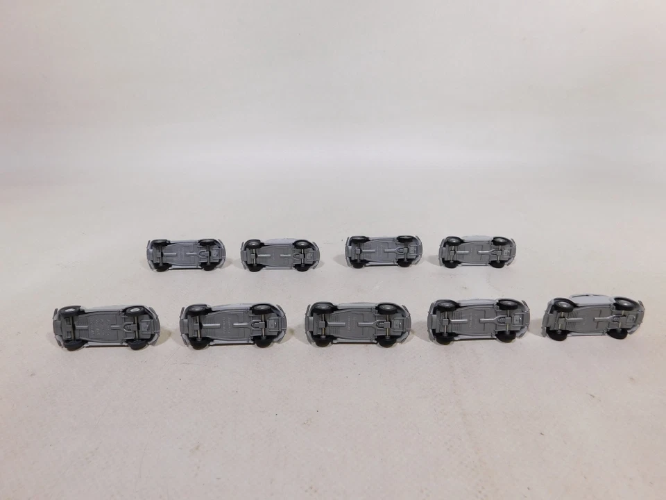 9x wiking H0 1:87 830? Autovettura Volkswagen VW Brezelkäfer Käfer Grigio Mint # - Immagine 3 di 4