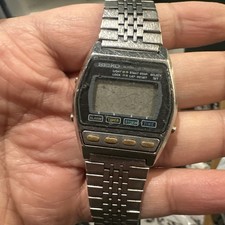 Rare Vintage Seiko A547-5030 Mens Digital Chronograph Sport Watch 80s - Repair