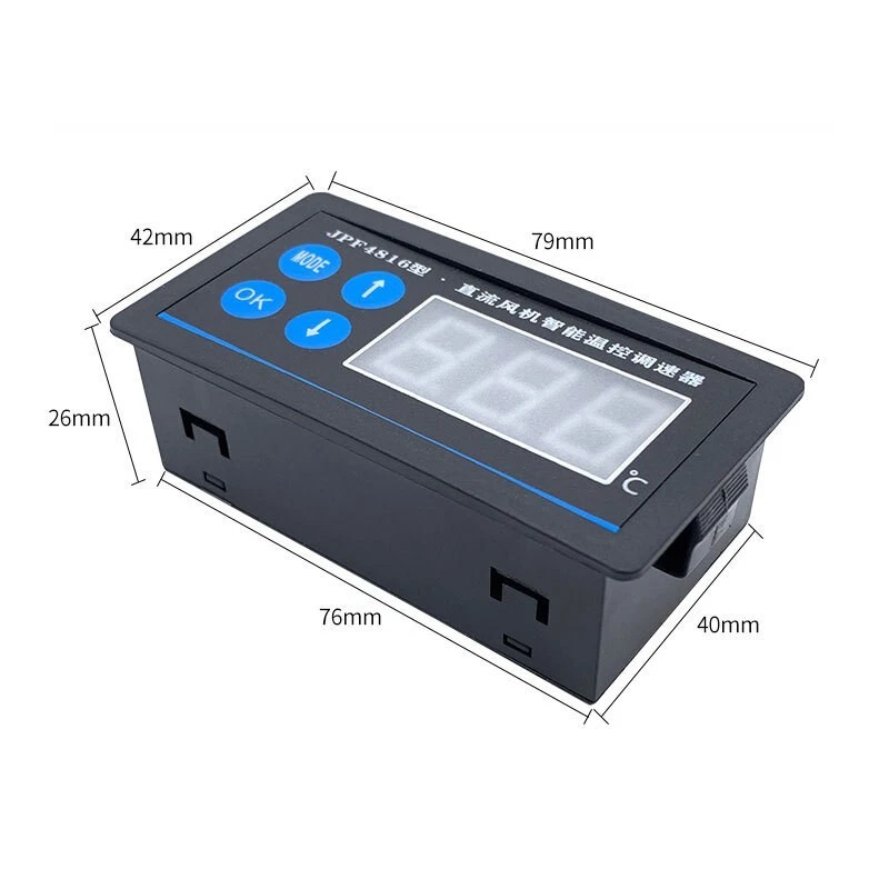 JPF4816 Chassis Fan Speed Controller PWM Temperature Control DC 12V 24V 48V - Image 3 of 4