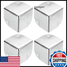 uxcell Metal Box Corner Protectors Box Edge Guard Protector 50 x 50 x 50mm Silve