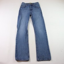 Wrangler 20X Bootleg Blue Jeans Youth Boy 16 Slim Adjustable Waist Cowboy 26x32