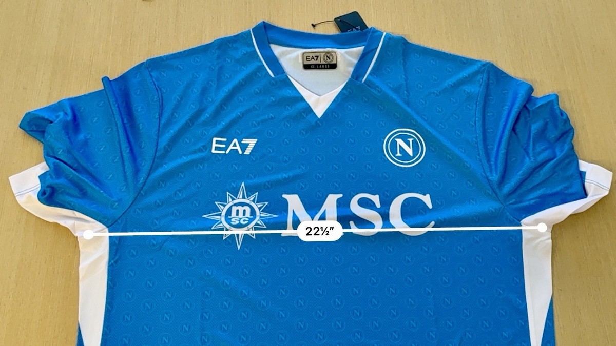 OFFICIAL EA7 SSC NAPOLI REPLICA HOME JERSEY 2024-2025 FOR MEN