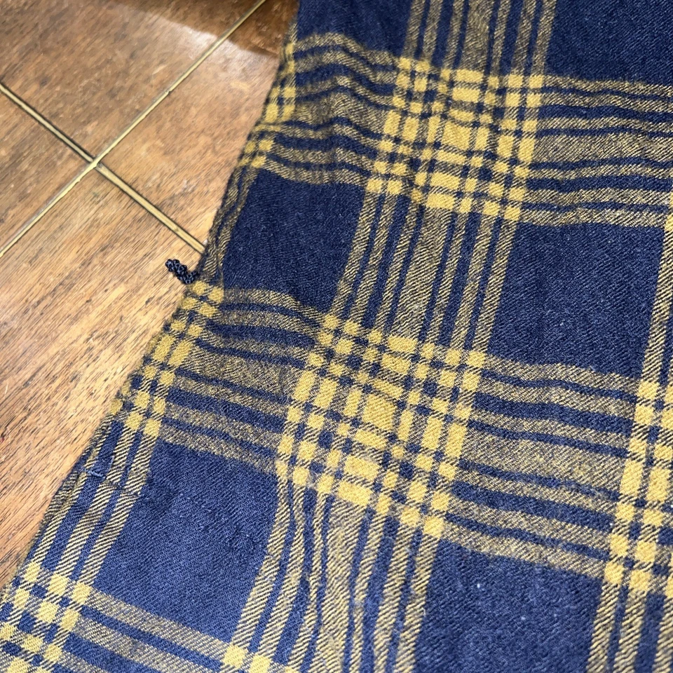 Vestido feminino Pendleton 100% lã virgem longo xadrez de flanela com botões tamanho P - XS - Imagem 3 de 4