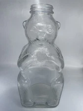Vintage Snow Crest Beverages, Inc. Salem, Mass. 7.5” Glass Bear Bank NO CAP