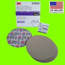 3M 30806 Trizact- 6" 8000 grit Foam Discs. (5 Disc Kit) 💥 SHIPS WITHIN 24HRS‼️