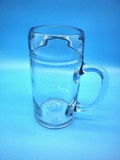 Bierglas Ma&szlig;krug 1 Liter Glas glatt ohne Druck wit25
