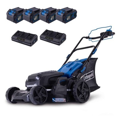 Scheppach Akku Rasenmäher BC-MP470-X | 20V-IXES-Serie | 47cm Schnittbreite