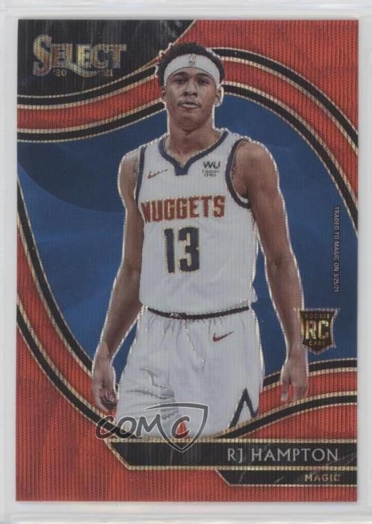2020-21 Panini Select Courtside Red Wave Prizm RJ Hampton #277 Rookie RC e0r