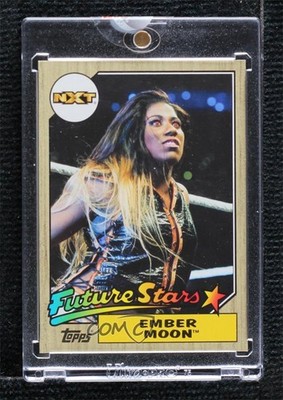 2017 Topps Heritage WWE Topps Vault Blank Back 1/1 Ember Moon #3 Rookie RC 9aj