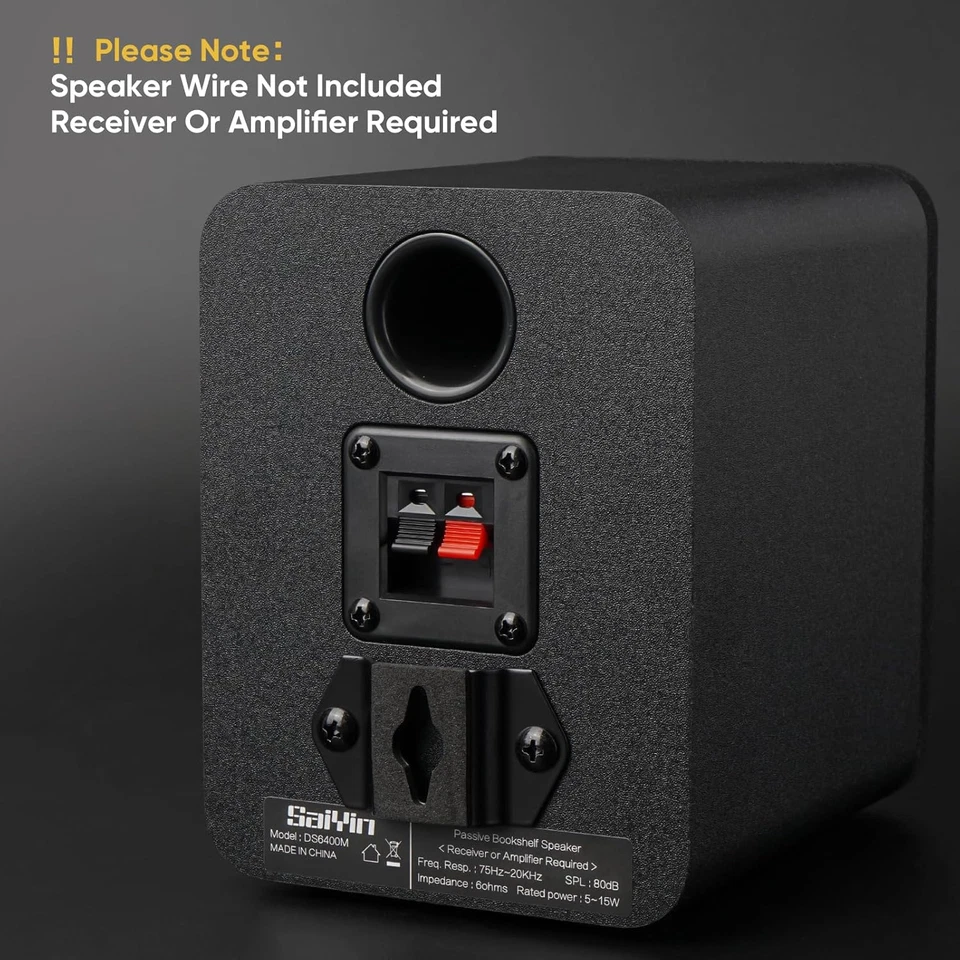 Passive Wandhalterung, Indoor Rear Surround Sound Lautsprecher, Stereolautsprecher - Bild 4 von 4