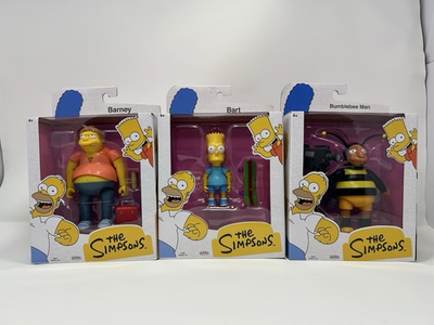 #ad The Simpsons Jakks Pacific 5quot; Scale Wave Lot Of 3 Action Figure Set Brand New $55.25