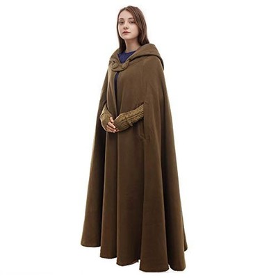 Gothic Mittelalter Unisex Poncho Cape Fledermaus Shal Umhang Überwurf Lang Ar...