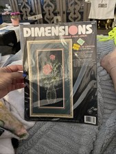 Dimensions Cross Stitch kit Roses in Crystal 3875 New in Packaging. 1998