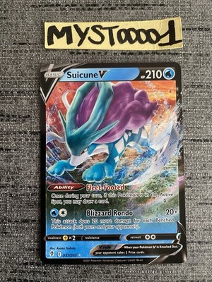 Pokemon Karte Suicune V 031/203 Himmlische Evolution Englisch Exc 