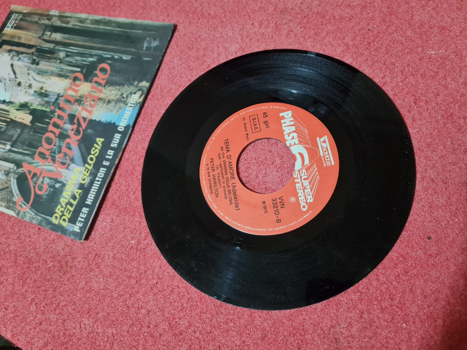 Anonimo Veneziano - Dramma Della Gelosia 45 Giri Vinile foto 4
