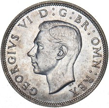 1944 Halfcrown - George VI British Silver Coin - Superb