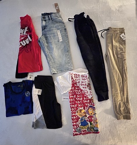 Boys Clothes Lot-Size 10/12 - Lot Of 7- Shirts Shorts Pants New With Tags