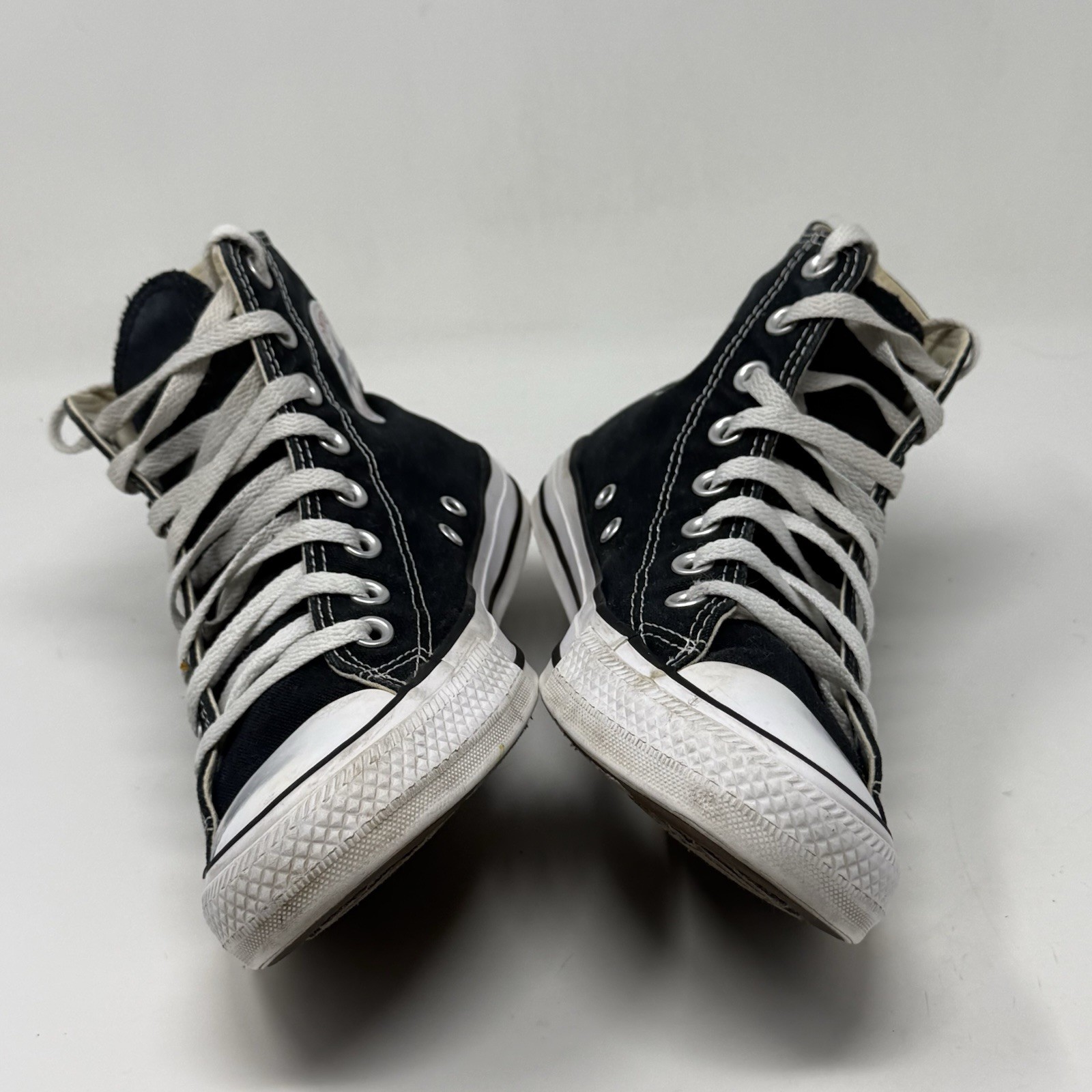 Converse All Star Chuck Taylor Sneakers Womens 9 Black Canvas High Top Shoes thumbnail 10