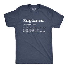 Mens Engineer Definition T Shirt Funny Sarcastic Science Tee